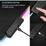 RGB354 Mouse Pad For Large Extended Desk Pad Mat with 14 Lighting Modes