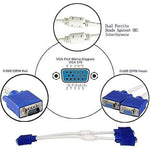 300V VGA Dual Monitor Splitter Y Cable for Computer Monitor 094