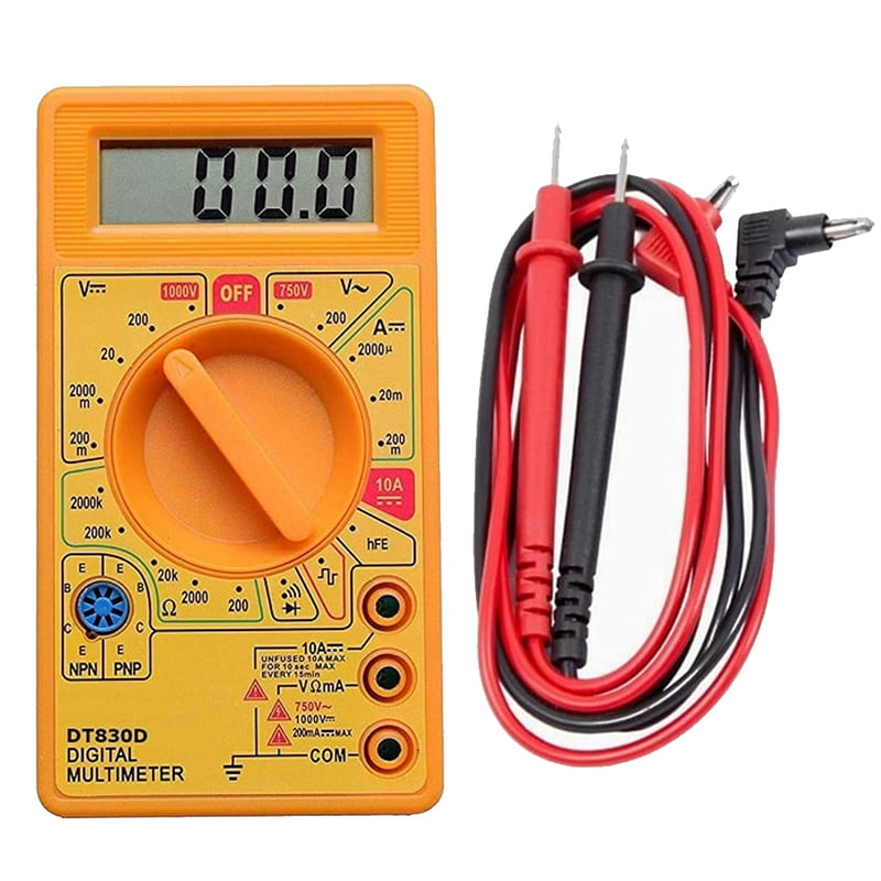 Digital Multimeter D830 for Voltage, Current, and Resistance Measurement