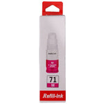Refill Ink GT71 For Canon G1020 G2020 G2021 G3020 G3021 Printer (CMYK)