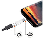 Micro USB to Type-C Converter for Data Syncing & Charging