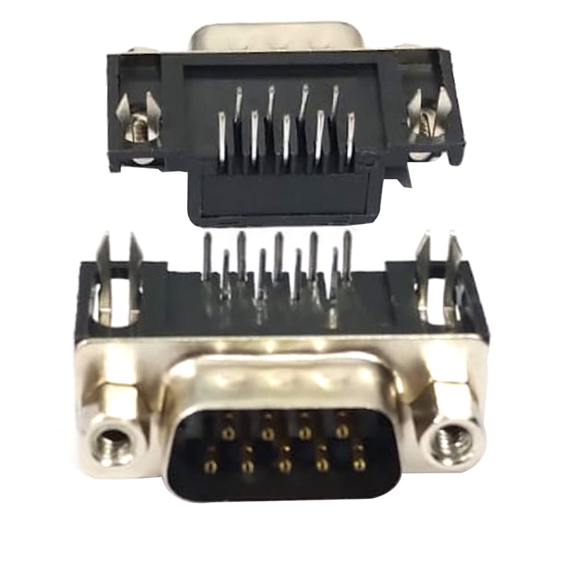 9 Pin DB9 Male Connector (Right Angle)