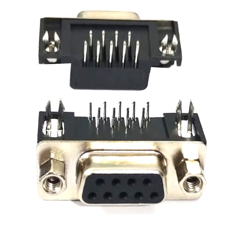9 Pin DB9 Female Connector (Right Angle)