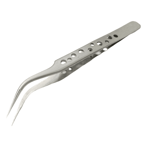 BT40 & 7-SA SR Professional Tweezer Curved Tips Stainless Steel for Precision Tasks