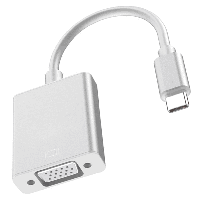 USB Type-C to VGA Converter Adapter Cable For PC Laptop (WW-C-VGA-01)
