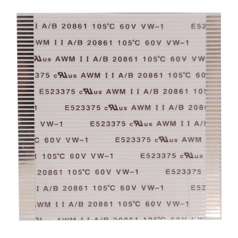 50 Pin 1mm Pitch 50mm Same Side Connection FFC Ribbon Flexible Flat Cable
