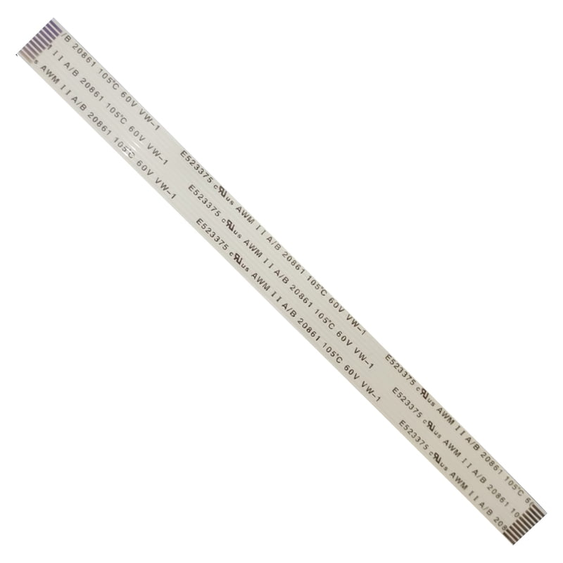 10 Pin 1mm Pitch 152mm Same Side Connection FFC Ribbon Flexible Flat Cable