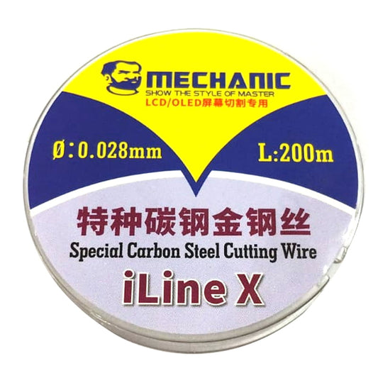 iLine X Mechanic Cutting Wire 0.028 L 200m Special Carbon Steel Cutting Wire For LCD OLED