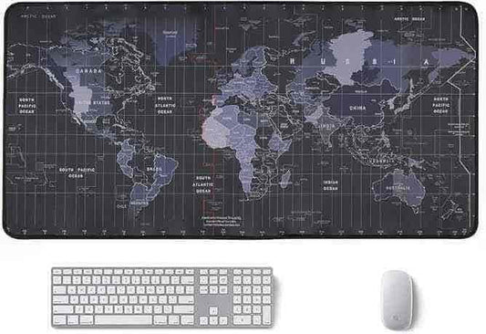World Map Mouse Pad With Silk Gliding (900x400x3 mm)