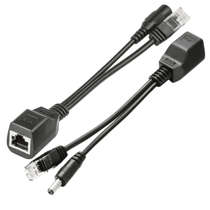Passive PoE Cable - Power Over Ethernet Injector/Splitter Kit RJ45 DC Power