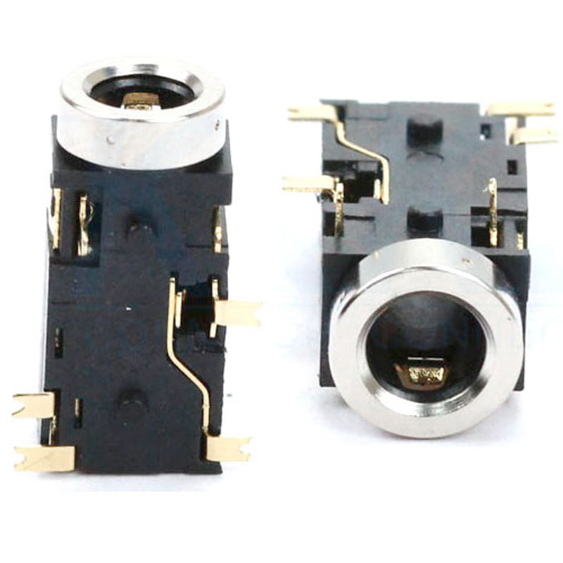 3.5mm Female Audio Jack Connector 6-Pin Headphone Jack Socket (SMD, PJ-342CB)