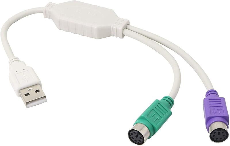 USB to PS2 Adapter Cable for Keyboard and Mouse