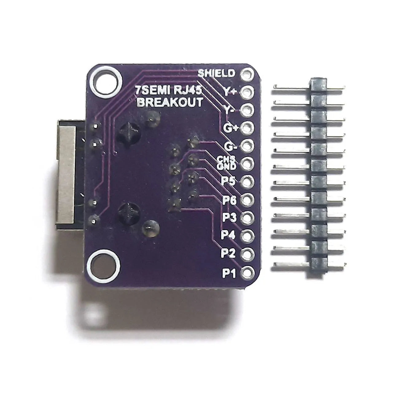 7Semi RJ45 Connector MagJack Ethernet Breakout