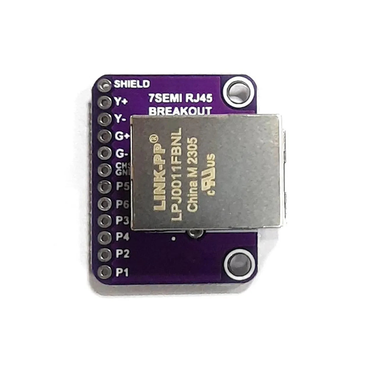 7Semi RJ45 Connector MagJack Ethernet Breakout