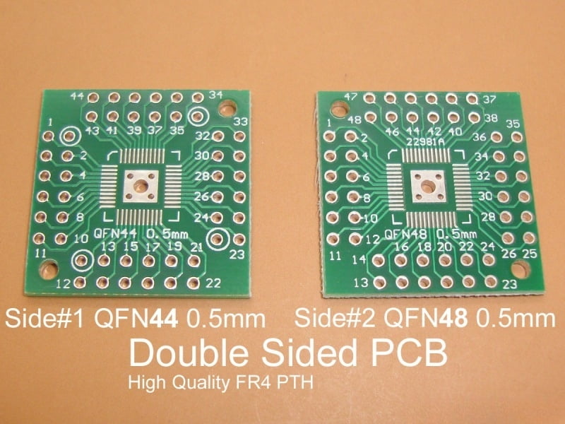 44-48 pin Quad 0.5mm Pitch Adapter PCB