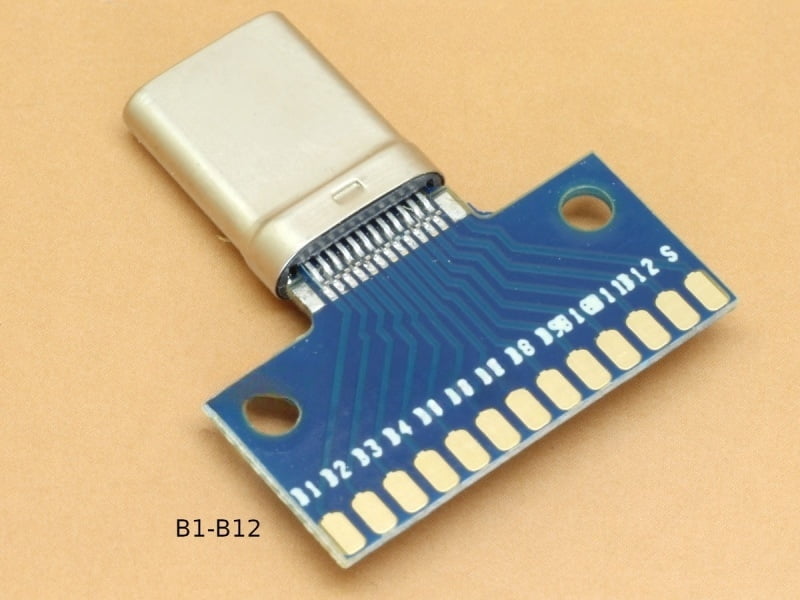 USB Type-C Male - 24 pin Breakout PCB
