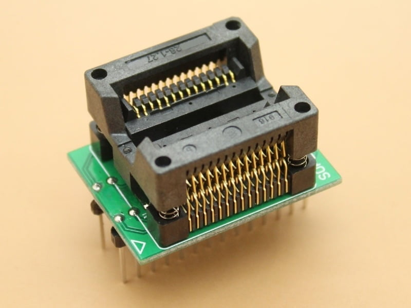 SOIC28 - 1.27mm - Body 7.5mm - ZIF Socket