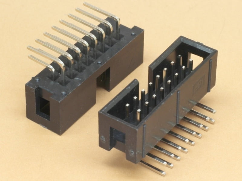 16 pin Box Header, Right Angle