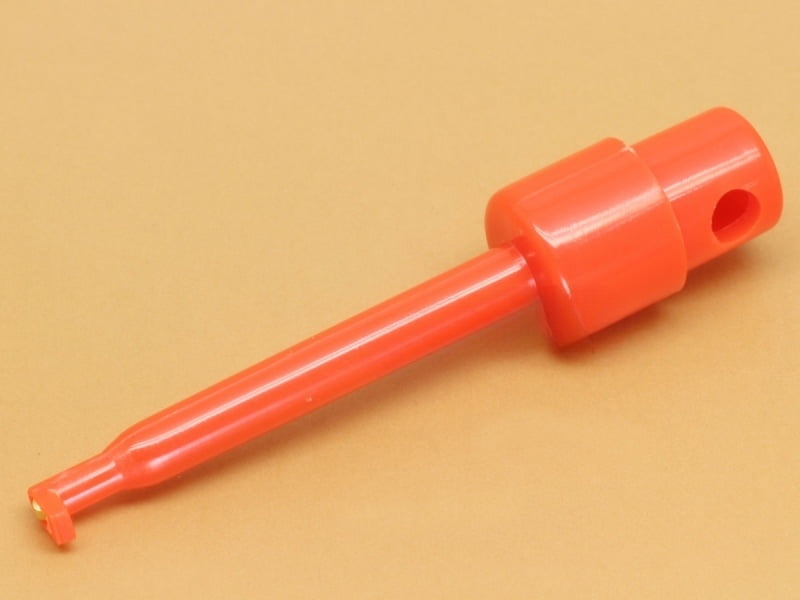 Red Spring Loaded Test Clip Hook Clamp Large Length 58mm
