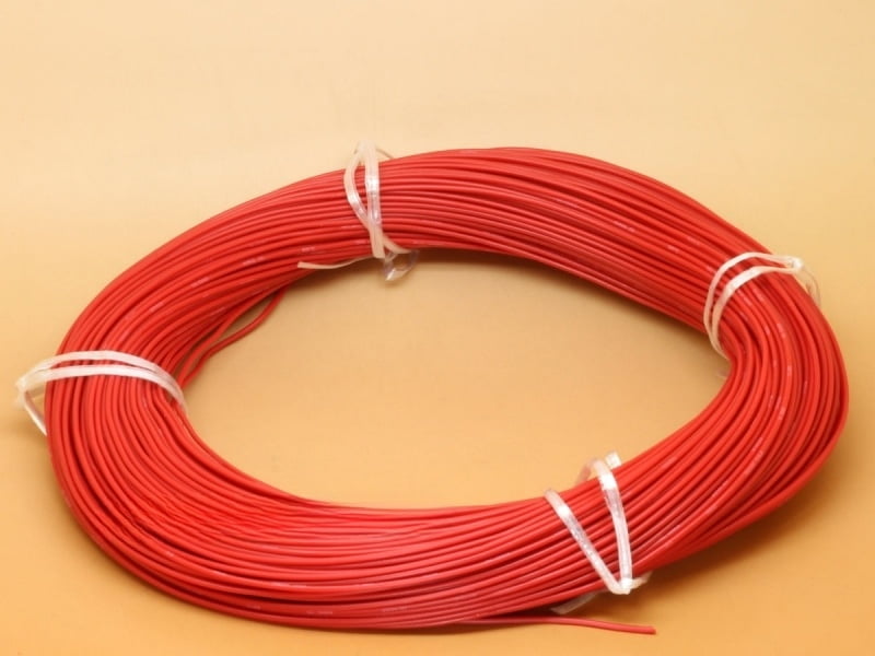 Red 14/38 SWG Flexible Hook up Wire PVC Tinned Copper - Full Roll of 92 meters