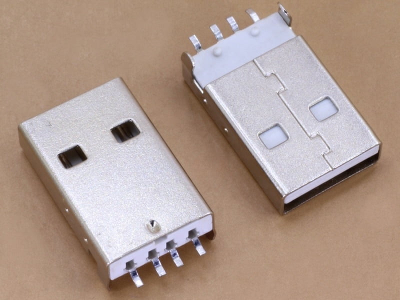 USB A-type Plug Male PCB SMD Pins