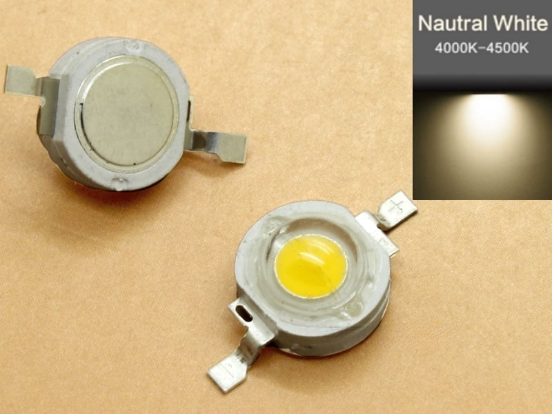1W LED - Natural White 4000K-4500K