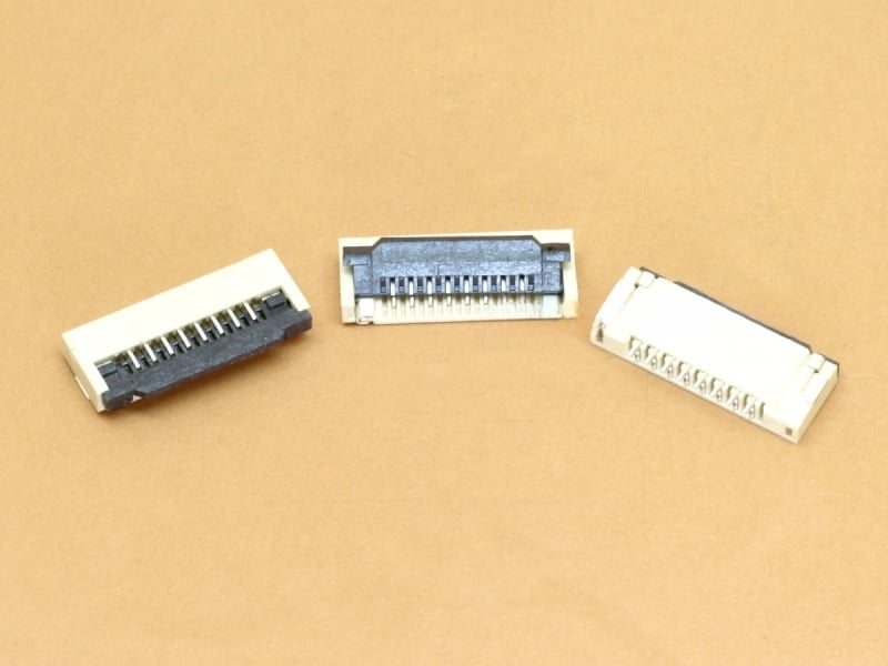 8 Pin 1mm Flip Lock FFC/FPC Bottom Contact Connector