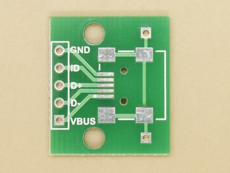 Mini USB-B Breakout PCB