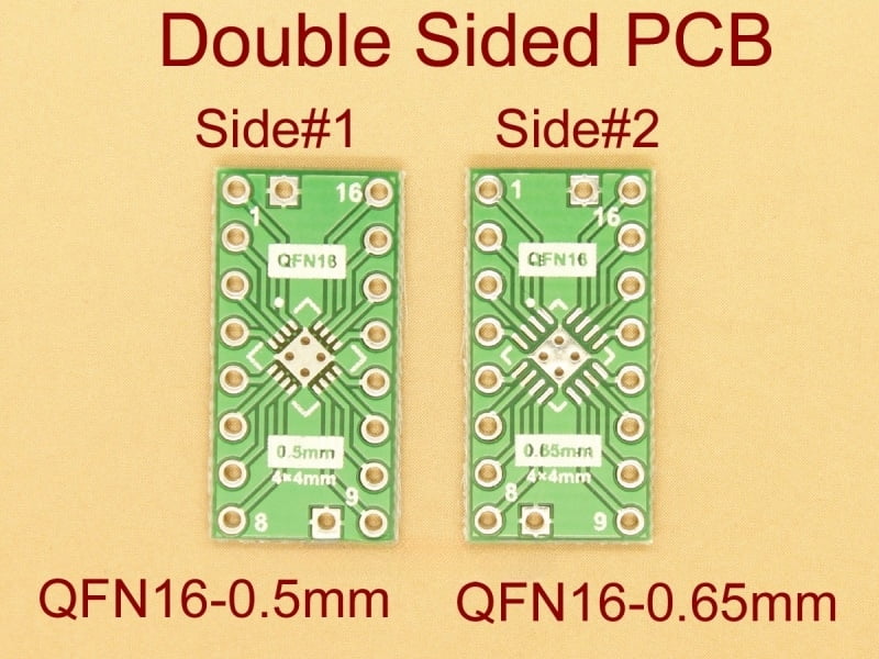 QFN16 0.5mm 0.65mm SMD Adapter PCB