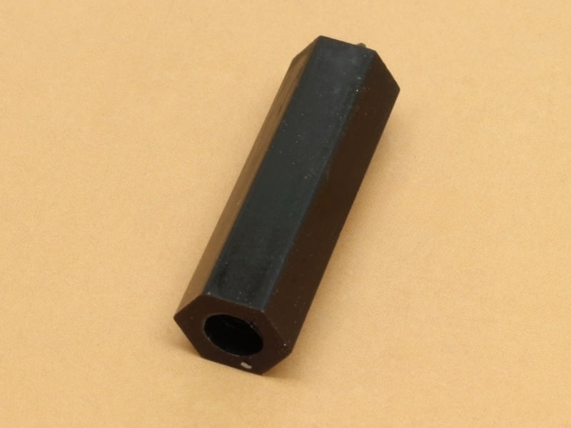 20mm Black Nylon 3.5mm Hole Hex Spacer