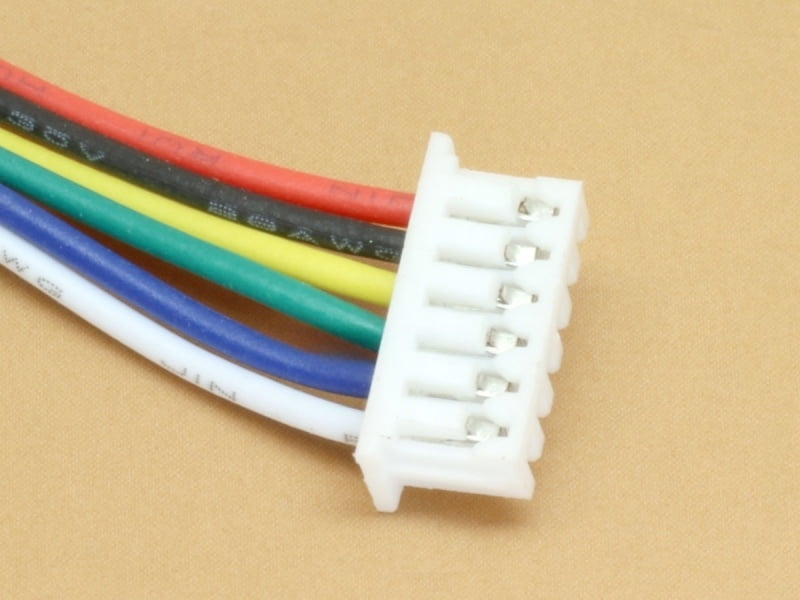 6 pin JST, 1.25mm, Both side Female 10cm