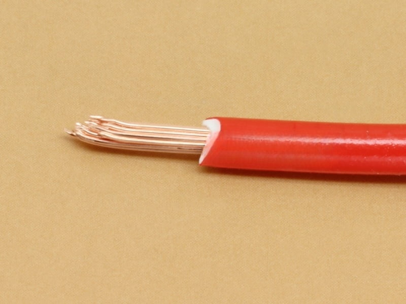 Red 1.5 Sq. mm Copper Wire - Insulated PVC Cable - 1 Meter