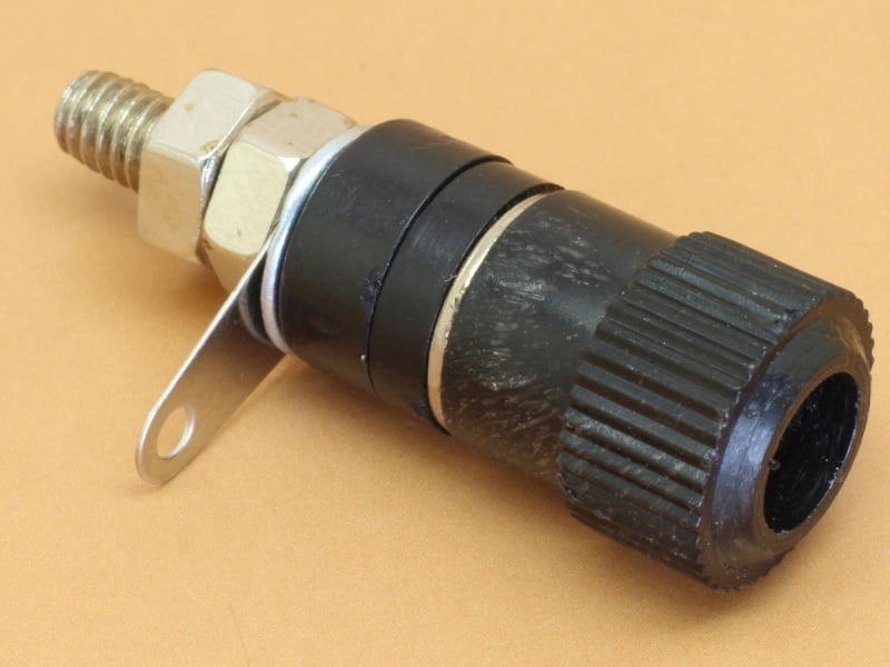 Black 4mm Banana Socket Terminal