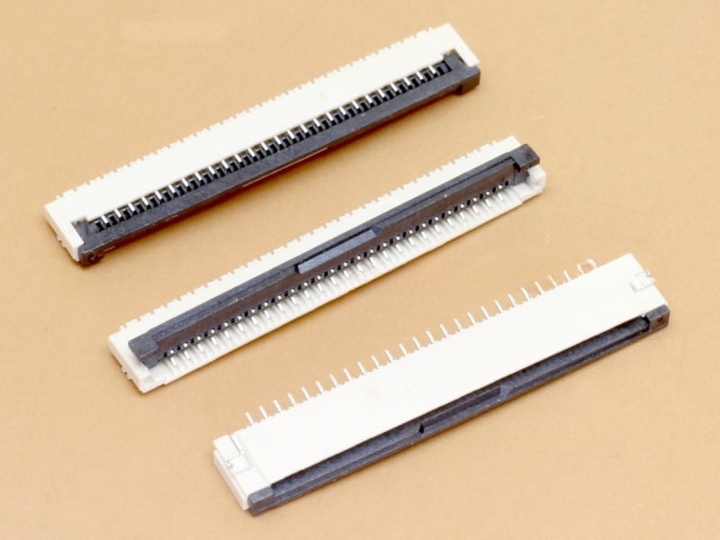 22 Pin 1mm Flip Lock FFC/FPC Bottom Contact Connector