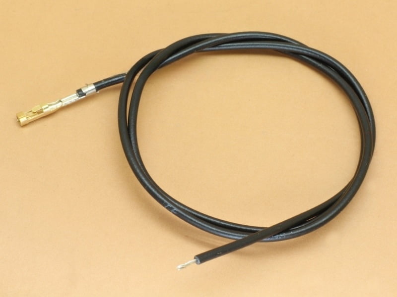 One sided crimped berg cable 300mm Black