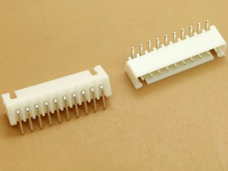 10 pin JST XH 2.5mm Side Entry Header