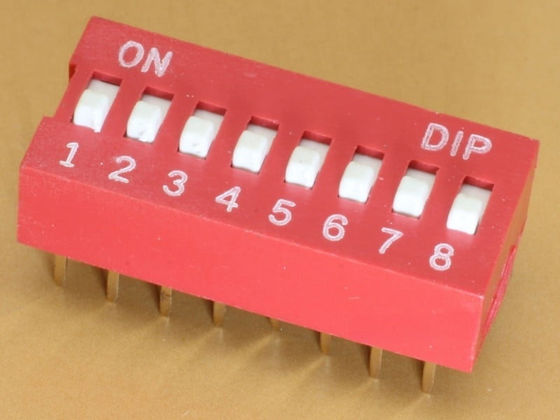 8 Pin 2.54mm DIP switch
