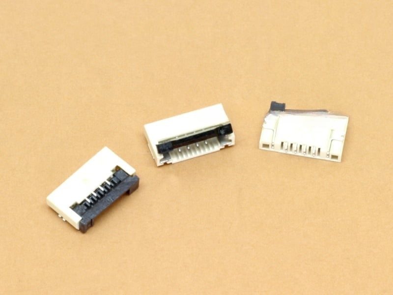 4 Pin 1mm Flip Lock FFC/FPC Bottom Contact Connector