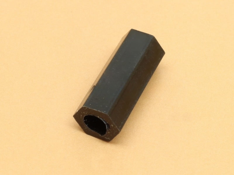 15mm Black Nylon 3.5mm Hole Hex Spacer