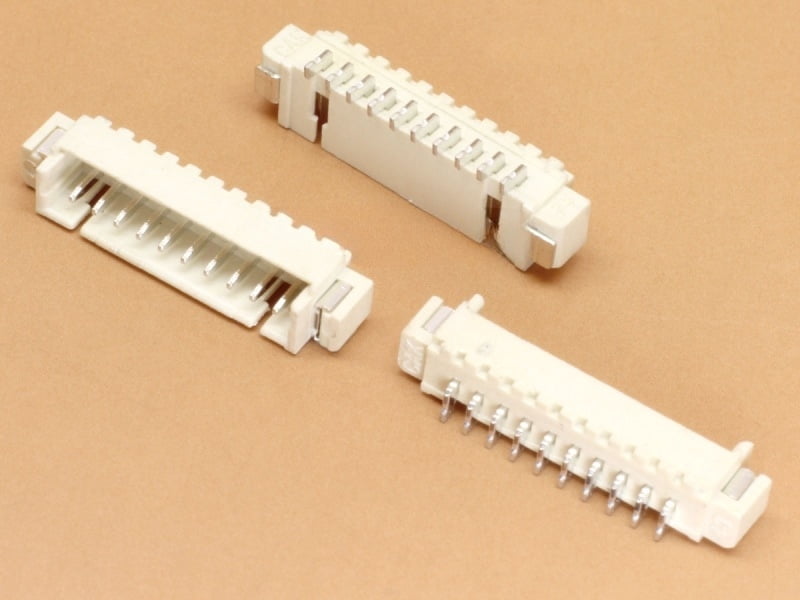 10 pin SMD JST 1.25mm Side Entry Header