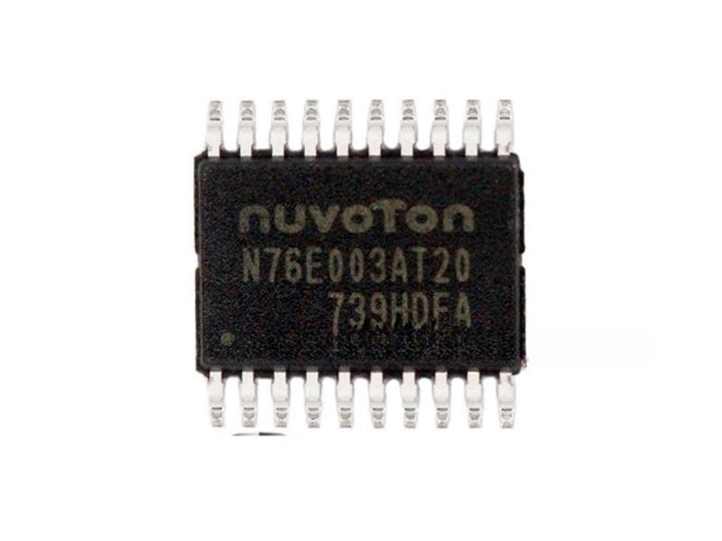 N76E003 - N76E003AT20 - Nuvoton - TSSOP20 - 1T-8051 - 16MHz - 12 bit ADC - 2x UART