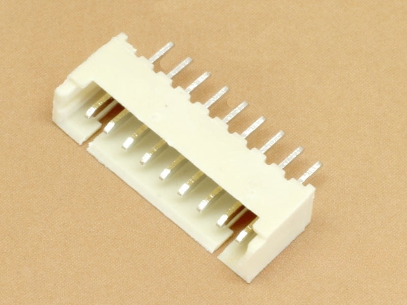 9 pin JST 1.25mm Through Hole Header Vertical Straight
