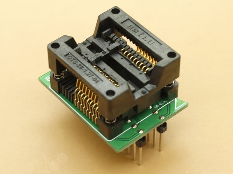 SOIC18 SOP18 - 1.27mm - Body 300mil (7.5mm) - ZIF Socket