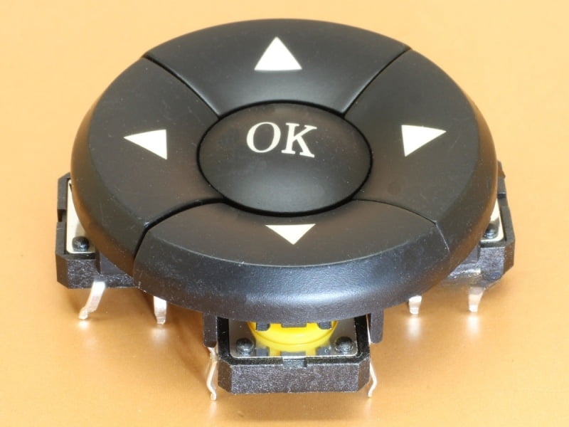 Navigation Switch Set - 5 Pin with Omron B3F-4055 - 12x12x7.3mm Switches