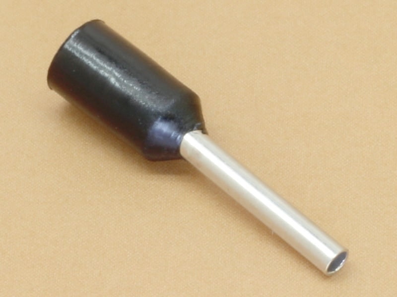 Black 0.75 sq. mm Wire Ferrule