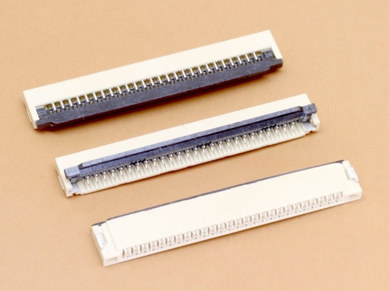 26 Pin 1mm Flip Lock FFC/FPC Bottom Contact Connector