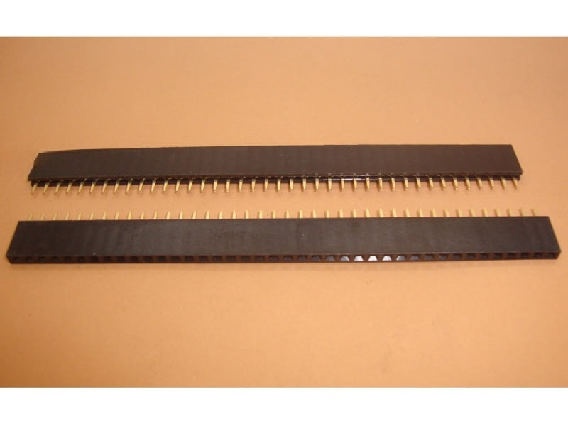 2.54mm 40x1 Female Straight Header Strip