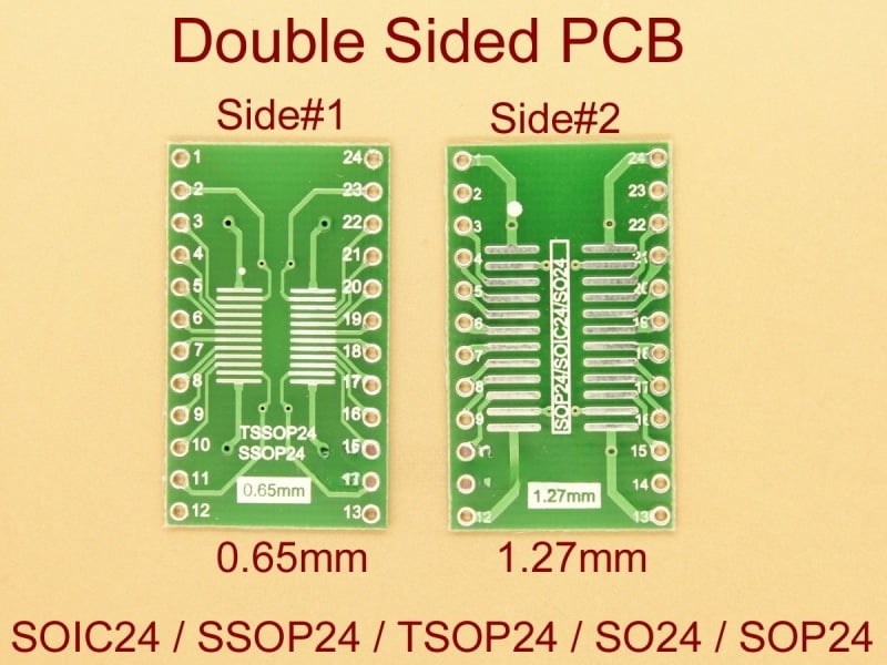 SOIC24 SSOP24 TSSOP24 0.65mm 1.27mm SMD Adapter PCB