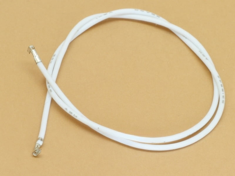 10cm JST 1.25mm both side crimped wire - White