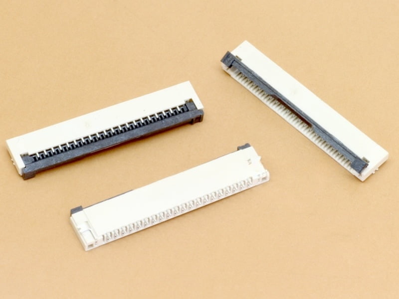 20 Pin 1mm Flip Lock FFC/FPC Bottom Contact Connector